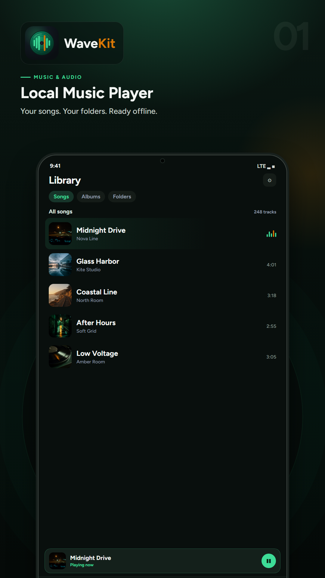 WaveKit music player